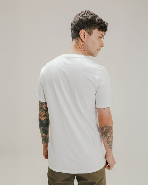 Playera Blanca Cuello V